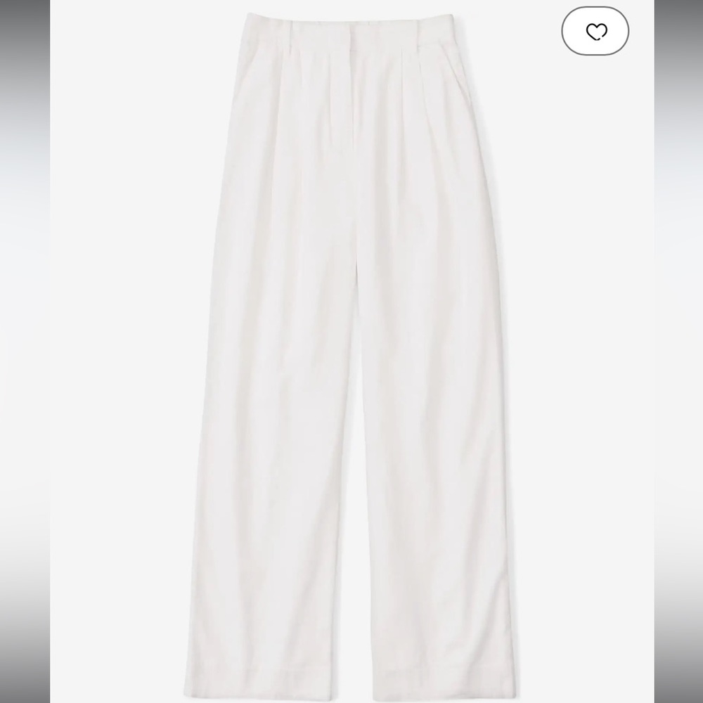 Abercrombie & Fitch size small Linen-Blend Tailored Wide Leg